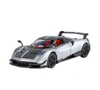Modellino Realistico Auto Modello Di Auto In Miniatura Pressofusa In Lega Di Zinco In Scala 1:24 Per Pagani Huayra BC Oggetti Da Collezione In Metallo Modellini Di Veicoli A Motore In Scala(Silver)