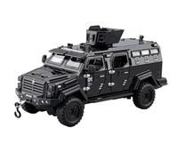 Modellino Realistico Auto Modello Di Auto Militare 18 Cm Scala 1/32 Veicolo Blindato Con Denti A Sciabola Della Polizia Cinese Veicolo Antideflagrante Modellini Di Veicoli A Motore In Scala(Black)
