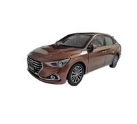 Modellino Realistico Auto Modello Di Auto Pressofusa In Metallo In Scala 1:18 In Lega For Da Collezione Simulata For Hyundai Elantra Yuedong Pechino Modellini Di Veicoli A Motore In Scala(Brown)