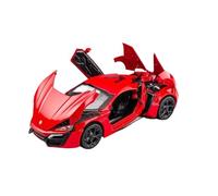 Modellino Realistico Auto Modello Di Veicoli Di Simulazione Pressofusi In Lega In Scala 1:32 For Lykan Hypersport Hobby Da Collezione For Adulti Di Lusso Modellini Di Veicoli A Motore In Scala(Red)