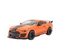 Modellino Realistico Auto Modello Di Veicolo Pressofuso In Lega In Scala 1:18 Per Ford Mustang GT500 Decorazioni Da Scrivania Simulate Come Souvenir Modellini Di Veicoli A Motore In Scala(Orange)