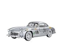 Modellino Realistico Auto Modello Di Veicolo Pressofuso In Lega Metallo In Scala 1:24 For Benz 300SL Decorazioni Da Scrivania Simulate Come Souvenir Modellini Di Veicoli A Motore In Scala(Silver)