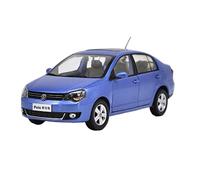 Modellino Realistico Auto Original factory 1 18 Volkswagen VW NEW Polo Jinqu Gray Sedan classic toy models for Birthday/christmas gifts, collection(Blu)