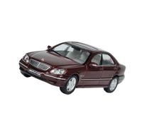 Modellino Realistico Auto Ornamenti Per Modelli Di Auto Di Simulazione Mercedes-Benz S55 AMG Rosso Metallizzato In Scala 1:64