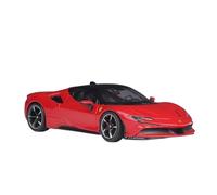 Modellino Realistico Auto Pressofuso 1:24 Per Ferrari Sf90 Supercar Simulazione Lega Auto Modello Regalo Di Compleanno Fan Collezione Decorazione Della Casa Ornamenti In Metallo Giocattolo(Rosso)