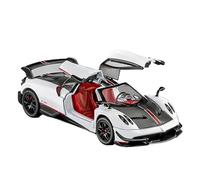 Modellino Realistico Auto Replica in Metallo Pressofuso in Scala 1:24 per Il Modello di Auto in Miniatura per Pagani Huayra BC Ornamenti da Tavolo Modellini di Veicoli A Motore in Scala(White)