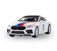 Modellino Realistico Auto Veicoli A Motore In Scala 15 Cm 1/32 Modello Da Corsa For BMW M8 Pull Back Sports Car For Appassionati Di Modellismo Modellini Di Veicoli A Motore In Scala(White B)