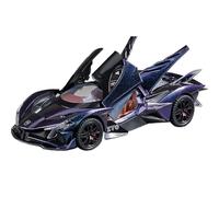 Modellino Realistico Auto Veicolo Pressofuso Da 15 Cm Con Meccanismo A Retrocarica, Scala 1/32 Supercar For Apollo EVO Modello In Scala, Auto Sportive Modellini Di Veicoli A Motore In Scala(Purple)