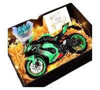 Modellino Realistico Moto Scala 1:9 Per La Nuova Kawasaki ZX-10R Modello Di Motocicletta In Lega Scena Display Ornamento Veicolo Audiofili Adulti Ragazzi Regalo Ragazze Ragazzi(verde)