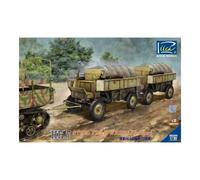 Modellino Rimorchio Hf.7 Steel Field Wagen (Rimorchio) RIICH MODELS 35041 1:3 5