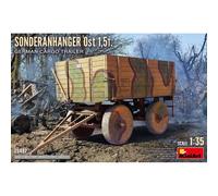 Modellino Rimorchio Sonderanhanger Ost 1.5t. Tedesco Cargo MiniArt 35487