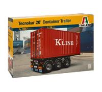 Modellino Rimorchio Tecnokar 20' Container ITALERI 3887 1:24 Ch