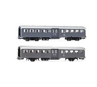 MODELLINO RIVAROSSI FS 2 CARROZZE CORBELLINI 1947 2+4 ASSI GRIGIO EP.IV 1:87