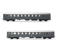 MODELLINO RIVAROSSI FS 2 CARROZZE TIPO 1946 2A CLASSE 1 C/RISTORO EP.IVa 1:87