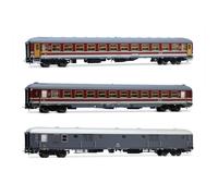 RIVAROSSI HR4362 Set “Alpen Express” 2 CARROZZE FS rosso fegato + bagagliaio
