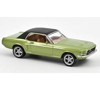 MODELLINO SCALA COMPATIBILE CON FORD MUSTANG COUPE' 1968 METALLIC GREEN JET CAR 1:43 NOREV NV270585