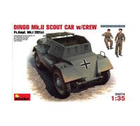 Modellino Schermato Dingo Mkii Scout Car W/Crew MiniArt 35074 1:3 5 Char P