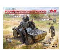 Modellino Schermato P 204 (F) Con Tedesco Armoured Vehicle Crew ICM 35382 1:3 5