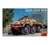 Modellino Schermato Sd.kfz.234/3 Con 2cm Schwebelafette 38 MiniArt 35431 1:3 5