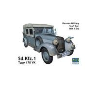 Modellino Sd. Kfz. 1 Tipo 170 Vk , Tedesco Military Staff Car , Ww II Era Master