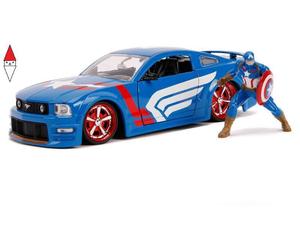 MODELLINO SIMBA MARVEL CAPTAIN AMERICA 2006 FORD MUSTANG GT IN SCALA 1:24