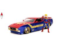 MODELLINO SIMBA MARVEL CAPTAIN MARVEL 1973 FORD MUSTANG MACH 1 IN SCALA 1:24
