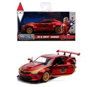 MODELLINO SIMBA MARVEL IRON MAN CHEVY CAMARO SS DEL 2016 IN SCALA 1:32