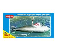 Modellino Sottomarino Tedesco Midget Delphin. Trasparente Plastica Edition Micro