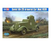 Modellino Soviet Ba-20 Armored Car Mod.1939 HOBBY BOSS 83883 1/35ème Cha
