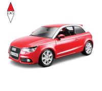 BBurago Modellino statico Audi A1 1:24 Rosso metallizzato