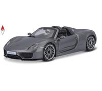 MODELLINO STATICO BBURAGO 1/24 PORSCHE 918 SPYDER MET GREY