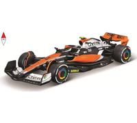 BBURAGO - Mclaren MCL60 Oscar Piastri #81 2023 - Modellino Realistico Auto in Scala 1:43, Guidata da Oscar Piastri, Licenza Ufficiale MCLaren, Età consigliata 3+ Anni