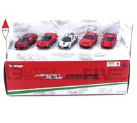 MODELLINO STATICO BBURAGO 1/64 FERRARI RACE + PLAY 5-PK. (HORIZONTAL PACK)