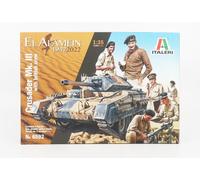 MODELLINO STATICO ITALERI CRUSADER MKIII BRITISH CARRO ARMATO EL ALAMEIN 1/35