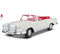 MODELLINO STATICO MAISTO 1/18 1967 MERCEDES-BENZ 280SE, CABRIO CREAM