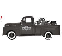 MAISTO MODELLINO "HD CUSTOM" 1:24 1948 FORD F-1 PICKUP+1:24 1942 WLA PANHEAD BIK