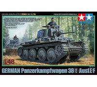 TAMIYA - Modellino carro Armato Seconda Guerra Mondiale, Versione E/F 38t, Scala