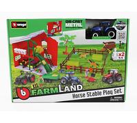MODELLINO TRATTORE STATICO DIECAST NEW HOLLAND SET FARM HORSE T7.315 SCALA 1/50