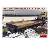 Modellino Treno Carro Railway Non-Brake Flatbed 16,5 T MiniArt 39004 1/3