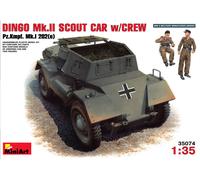 MODELLINO VEICOLI MILITARI MINIART DINGO MK II SCOUT CAR W/CREW KIT 1:35