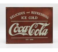 MODELLISMO COLLEZIONE ACCESSORI TARGA METALLO - COCA-COLA DELICIOUS ICE COLD
