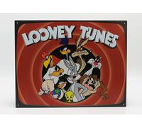 MODELLISMO COLLEZIONE ACCESSORI TARGA METALLO - LOONEY TUNES FAMILY ROSSO