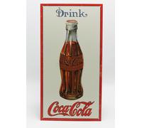 MODELLISMO COLLEZIONE TARGA METALLO - COCA COLA BOTTLE 1915 BIANCO ROSSO 1/1