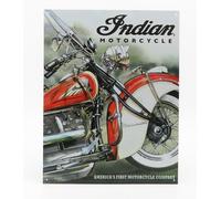 MODELLISMO COLLEZIONE TARGA METALLO - INDIAN AMERICA'S PIONEER GRIGIO