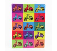 MODELLISMO COLLEZIONE TARGA METALLO - LAMBRETTA POPART VARIOUS 1/1