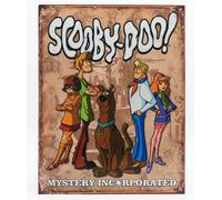 MODELLISMO COLLEZIONE TARGA METALLO - SCOOBY DOO BIANCO BLU BROWN 1/1