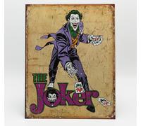 MODELLISMO COLLEZIONE TARGA METALLO - THE JOKER DC COMICS BEIGE