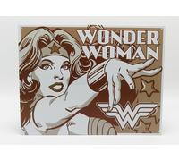 MODELLISMO COLLEZIONE TARGA METALLO - WONDER WOMAN BROWN BIANCO 1/1