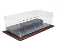 MODELLISMO NAVE BARCA STATICO VETRINA ESPOSITORE DIORAMA BASE PORTO SCALA 1/43