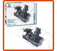 modellismo statico aerei militare model kit modellino Italeri 1/12 F104G Cockpit